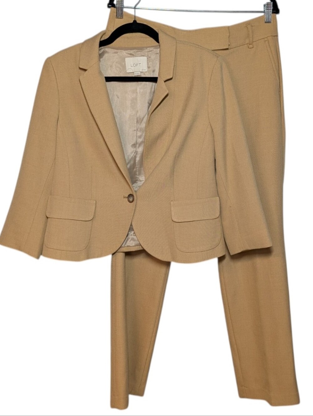 LOFT Tan Women's Tailored Blazer & Pants Suit